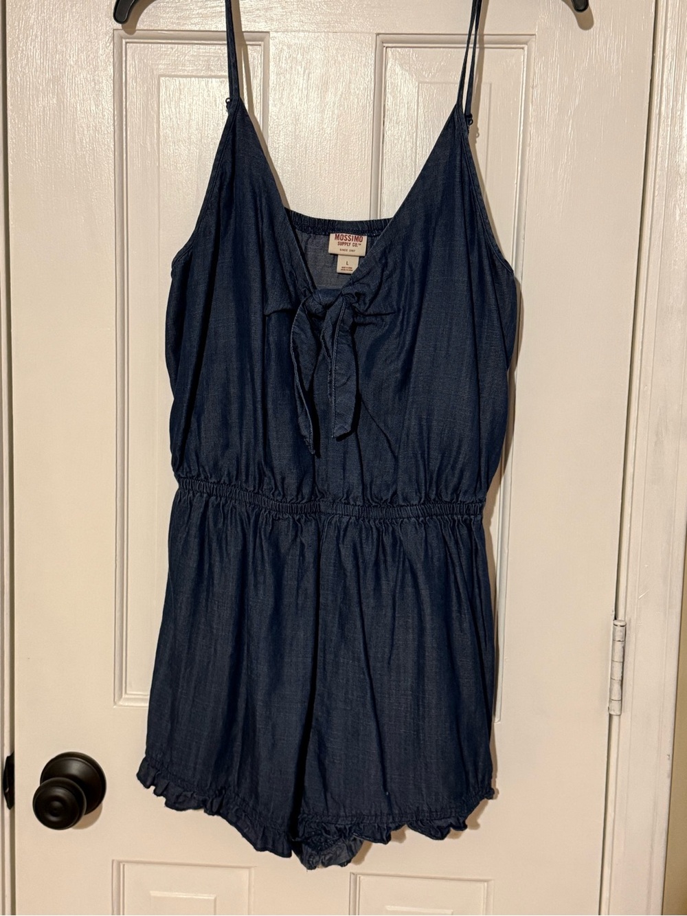 Mossino Denim Sleeveless Romper